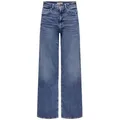 ONLY Weite Jeans ONLMadison (1-tlg) Plain/ohne Details blau M