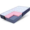 FDM Kaltschaummatratze, Weiß, Dunkelblau, Textil, H4, Füllung: Kaltschaum, Rechteckig, 80x200 cm, Oeko-Tex® Standard 100, Schlafzimmer, Matratzen Shop, Matratzen, Kaltschaummatratzen