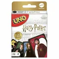 Mattel FNC42-Weiß - UNO Harry Potter - Kartenspiel mit 112 Karten, weiße Packung