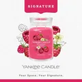 YANKEE CANDLE Signature Duftkerze im großen Glas, Himbeere, 567 g