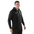 JAKO Freizeit-Kapuzenjacke Base (70% Baumwolle) schwarz Herren, Größe: 3XL