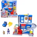 PAW PATROL - Search & Rescue: Pup Squad Hauptquartier Spielset mit Chase Racer, Bürgermeister Besserwisser & Kitty Figur, Spielset für Kinder ab 3 Jahren