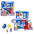 PAW PATROL - Search & Rescue: Pup Squad Hauptquartier Spielset mit Chase Racer, 