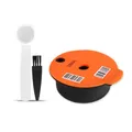 FOVNOT Tas Kapseln Wiederverwendbar, 60ml /180ml Wiederverwendbare Kaffeekapseln Tas Nachfüllbare Pads Kaffee Filter und 1 Löffel und 1 Bürste (180ml)