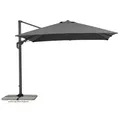Schneider Schirme Ampelschirm Rhodos Twist Model Polyester Grau Anthrazit 300 x cm