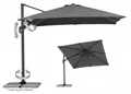 Schneider SET Ampelschirm Rhodos Twist 300x300cm anthrazit + Ständer + Hülle