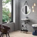 Badspiegel Badezimmerspiegel Spiegel rund mit LED Beleuchtung Ø 50 cm weiß Talos