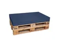 TexDeko® Palettenkissen 120 x 80 x 12cm Wasser-& schmutzabweisend Abnehmbarer Bezug mit Reißverschluss waschbar gepolstertes Sitzkissen für Europalette Palettenpolster (Blau)