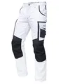 PUMA Workwear Precision X - Arbeitshose Herren - Premium Arbeitskleidung mit vielen Taschen und verstärkten Kniepartien - Funktionshose mit Stretch für Handwerk und Baugewerbe - Weiß/Anthrazit - 54