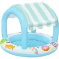 Bestway® Planschbecken Sweet ShopeTM mit Sonnenschutzdach 104 x 84 cm - Blau/Weiß