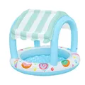 Bestway Planschbecken + UV-Schutz Dach Sweet Shoppe Shaded Kinder Pool 104x84cm