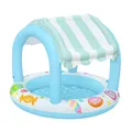 Planschbecken mit Sonnenschutzdach Kinderpool Sweet Shope Badespaß 104 x 84 cm