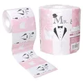 witziges Hocjzeitsgeschenk Toilettenpapier "Mr. & Mrs." Just Married Toilettenpapier,Klopapier Fun WC zum verschenken Hochzeits-Geschenk , Zum Lachen auf dem stillem Örtchen