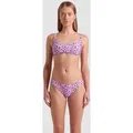 Bustier-Bikini Damen arena Water Print - Leo Pink - L