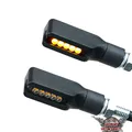 LED Motorrad Mini Blinker Corner schwarz e-geprüft für vorn und hinten 1 Paar