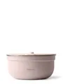 MAMEIDO Salatbox, Edelstahl, Kunststoff, Silikon, to-go mit 3 Fächern & auslaufsicherem Dressingbehälter in 1500 ml