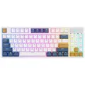 Royal Kludge RK89 Kabellose mechanische Tastatur, RGB, Zitronenschalter, Weiß