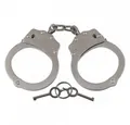 MFH Polizei-Kostüm Handschelle, Edelstahl, mit Sicherheitsrille, 2 Schlüssel, Double-Lock