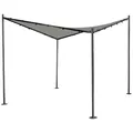 Siena Garden J05231 Berlino Pavillon 300x300 cm Gestell aus Stahl, anthrazit, Bezug aus Polyester, 180g/m² in hellgrau