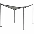 Berlino Pavillon 300cm x 300cm Gestell aus Stahl, anthrazit, Bezug aus Polyester