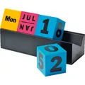 MoMA Ewiger Kalender Cubes CYMK, Bunt, One Size