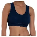 Anita Bügelloser BH Damen Bügellose BH für Damen in blau (2-tlg) blau XXL