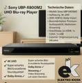 📀  Sony UBP-X800M2 UHD Blu-ray Player Spieler Tv -Audio Video-Streaming ✅ OVP