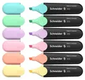Schneider Permanentmarker Marker 6 Job Pastell Textmarker farbsortiert