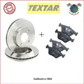 Kit Bremsscheiben Und Bremsbeläge Vorne Textar Für Audi A3 Seat Leon Vw Golf Vii