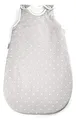 Ehrenkind® Babyschlafsack | Rund 2.5 TOG | Bio-Baumwolle | Ganzjahres Schlafsack Gr. 74/80 Grau Mit Weißen Punkten | Oeko-Tex | Winter Und Sommer Für Kinder