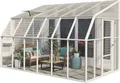 Rion Kunststoff Anlehngewächshaus Sun Room 46 Weiß 384x258x266 cm