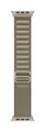Apple Alpine Loop Armband 44 mm, 45 mm, 49mm S Oliv Watch Series 4, Watch Series 5, Watch Series 6, Watch Series 7, Watch Series