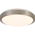 BRILLIANT zeitlose LED Deckenleuchte LIVIUS | runde Deckenlampe  mit Ø 28 cm in silber | 18W 1900 Lumen 3000 Kelvin | Metall/Kunststoff - Silber
