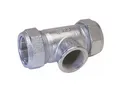 GEBO Gewindefitting Temperguss-Klemmverbinder Typ T, Abgang mit IG - für Stahlrohr, Ø 21,3 mm x 21,3 mm x IG 1/2 Zoll