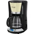 Russell Hobbs Kaffeemaschine Colours Plus Creme 1100 W 1,25 L - Schwarz/Beige