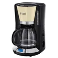 24033-56 Colours Plus+ 10 Tassen Filterkaffeemaschine 1,2 l (Schwarz, Cremefarben)