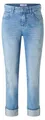 Angels Cira Boho Slim-Fit Jeans mit verkürztem Bein, trendige Waschung Hellgrau
