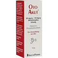 OTOAKUT 50 mg/g + 10 mg/g Ohrentropfen Lösung 10 g PZN 18707705