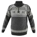 HomeOfSocks Original Norweger Herbst Winter Pullover aus 100% Reiner Neuer Wolle Schurwolle (Anthrazit, S)