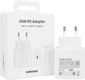 45W Original Samsung Schnell Ladegerät Super Fast Charging mit USB-C Kabel 2m