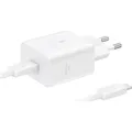 Wandladegerät GaN USB-C 45W PD PPS mit USB-C-Kabel 1,8 m Samsung Ladegerät Weiß