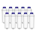 Waterdrop TÜV SÜD Zertifizierte Kaffee Filter, Kompatibel mit DeLonghi DLSC002 9310926 SER3017 5513292811 und Verschiedener Modelle von ECAM, ESAM, ETAM (10)