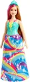 Barbie GJK16 - Dreamtopia Prinzessin Puppe rotblond und pinkfarbene Strähnen