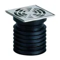 Dallmer Bodenablauf Pronto DN 100 zum Einstecken Edelstahl-Rost 120x120mm 700063