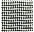 Heiro Stoff Trevira CS Möbelstoff Teramo Hahnentritt Schwarz / Weiss, Polsterstoff Meterware - Breite:140 cm
