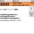 50er PACK(Stk) FISCHER 088503001000080060 Nageldübel R 88503 N-S 8x 60/ 20 Schra