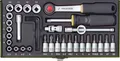 Proxxon Industrial Steckschlüsselsatz metrisch 1/4" (6.3 mm) 36teilig 23080