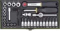PROXXON 23080 - Steckschlüsselsatz, Multi, 1/4", 36 -teilig