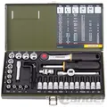 PROXXON STECKSCHLÜSSEL SATZ 1/4" 36-tlg. KNARRENKASTEN Nüsse Bits TX Kl.Knarre