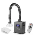STAHLWERK Rauchabsaugung FE-150 ST mit 3-fach-Filter und 150 W Absauganlage | Rauchabsorber | Rauchabzug | Schweißrauch- und Lötabsaugung zur Filterung und Absaugung von Rauch, Gasen und Dämpfen